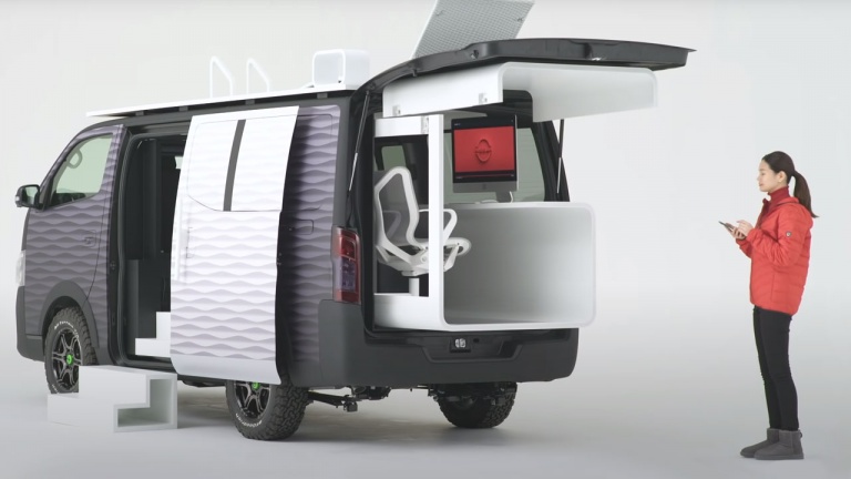 Nissan pousse le concept du télétravail encore plus loin avec sa nouvelle camionnette