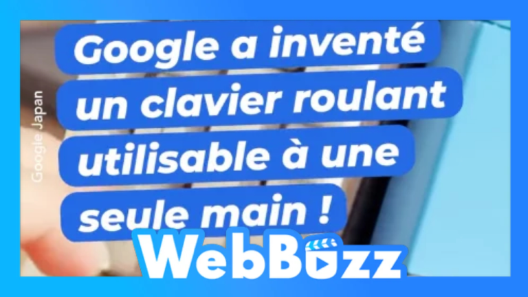 Google a inventé un clavier roulant utilisable à une seule main