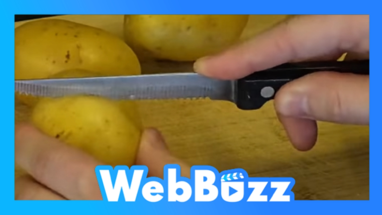 Comment éplucher des patates sans couteau