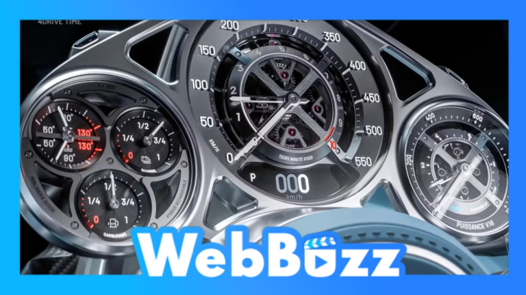Une montre Bugatti avec un mini moteur V16 dedans