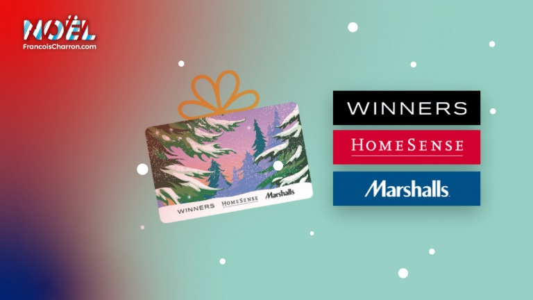 Gagnez l’une des 5 cartes-cadeaux de 50$ échangeables chez HomeSense Winners et Marshalls!