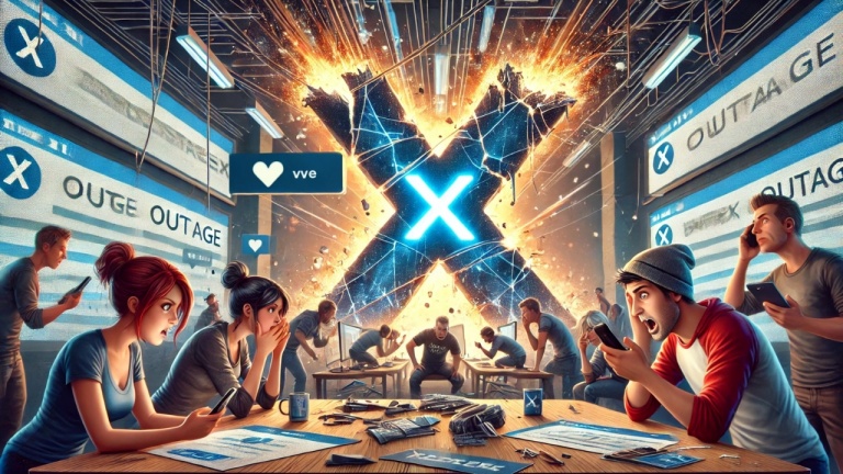 Le réseau social X est en panne