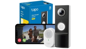 TP-Link Tapo Caméra de sonnette vidéo (Batterie ou fil) sans abonnement