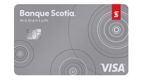 Carte Visa Momentum Scotia sans frais annuels