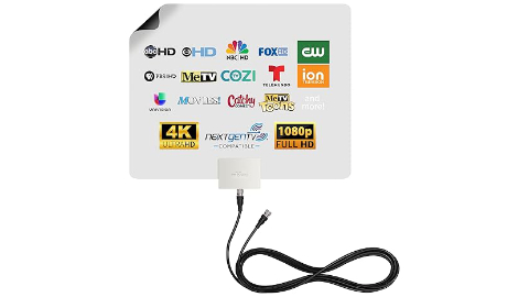 Mohu Leaf Plus Amplified Indoor TV Antenna