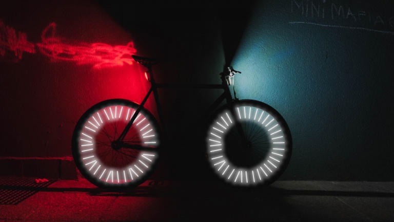 Lot De 4 Réflecteurs Pour Rayons De Vélo - Bandes Réfléchissantes Blanches, 125x20 Mm - Sécurité De Nuit, Sans Pile